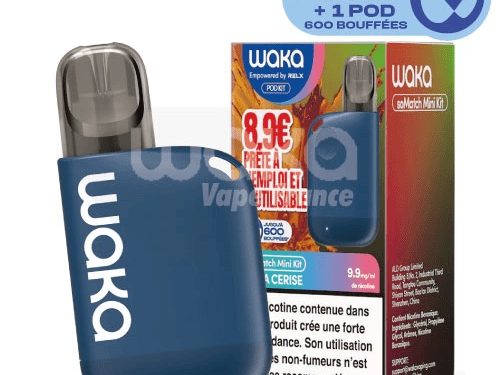 Cigarette waka myrtille framboise, Waka cigarette électronique, waka france, waka puff rechargeable, Waka vapoteuse, Puf waka, Waka ecig