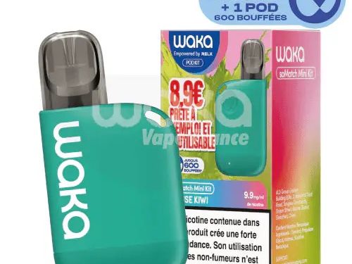 Cigarette waka fraise kiwi, Waka somatch mini kit, Waka vape, puff waka, waka somatic kit, cigarette waka, Waka cigarette electronique