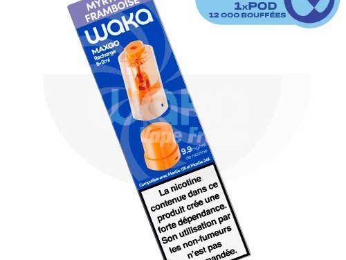 waka maxgo myrtille framboise, recaharge waka max go myrtille framboise, maxgo recharge ou acheter, maxgo rechargeable, waka maxego vape, Recharge waka maxgo